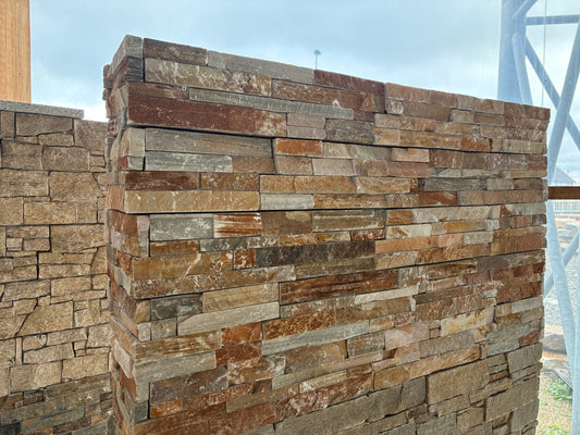 Panneau Happyclad Calcaire Ambia Scié 57 x 15,2cm Ep 20/40 mm