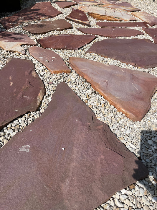 Pas japonais grès rouge