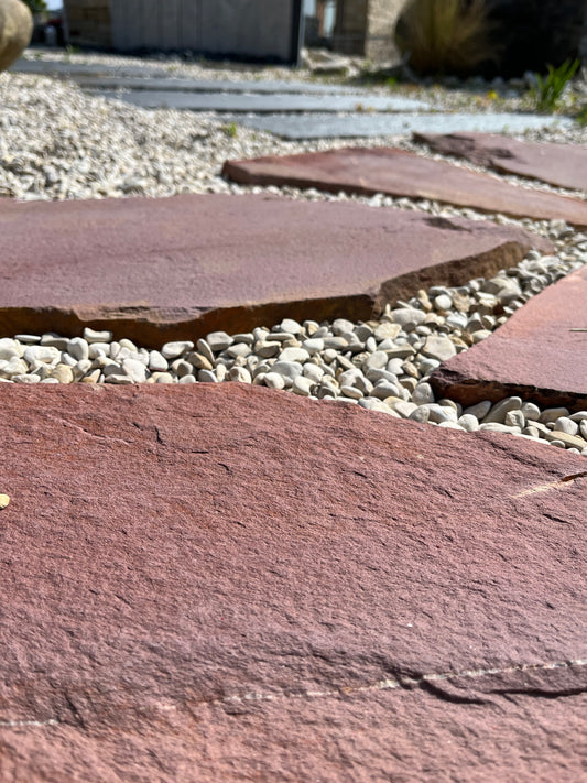 Pas japonais grès rouge