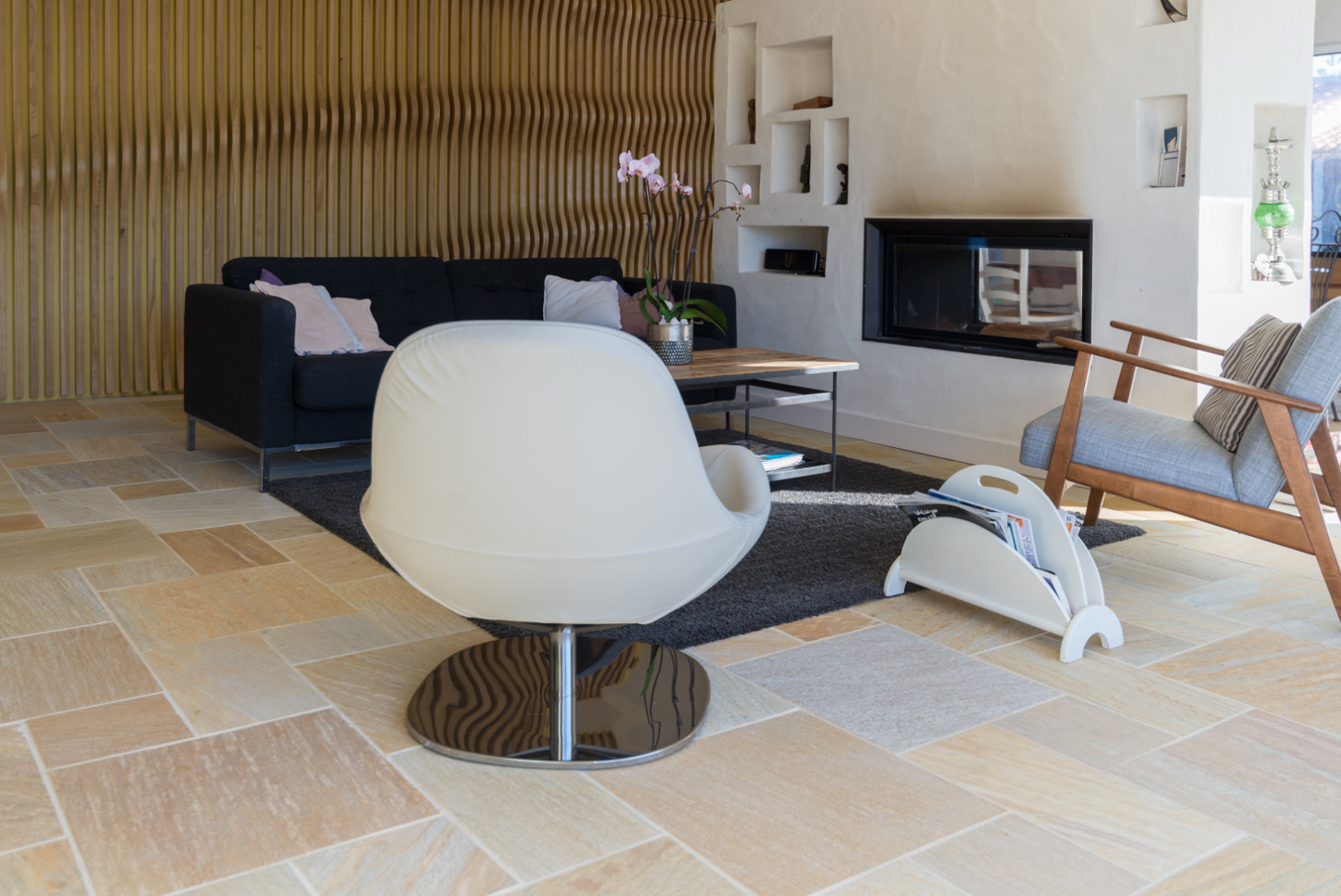 Quartzite SAO Tome Provence Jaune/Blanc