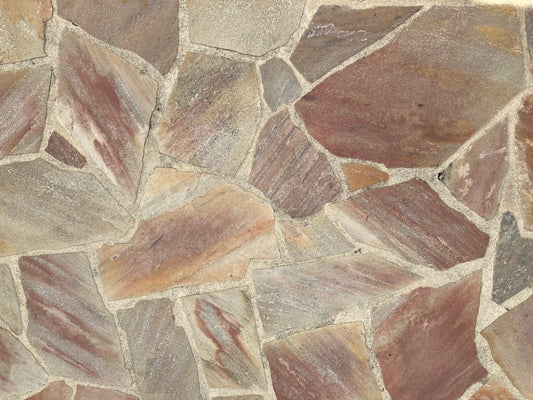 Quartzite Esterel Opus Incertum Rouge Nuancé