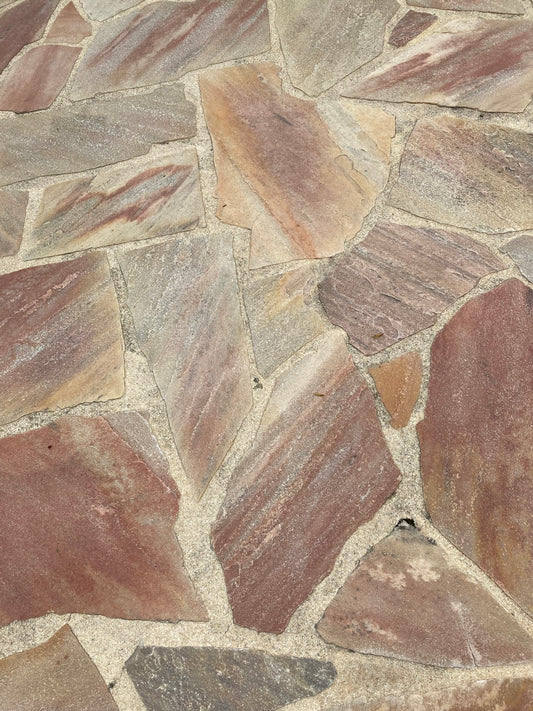 Quartzite Esterel Opus Incertum Rouge Nuancé