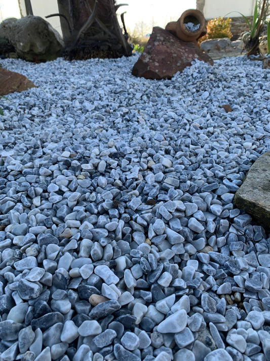 Galet Rio gris/bleu calibre 8/12 mm