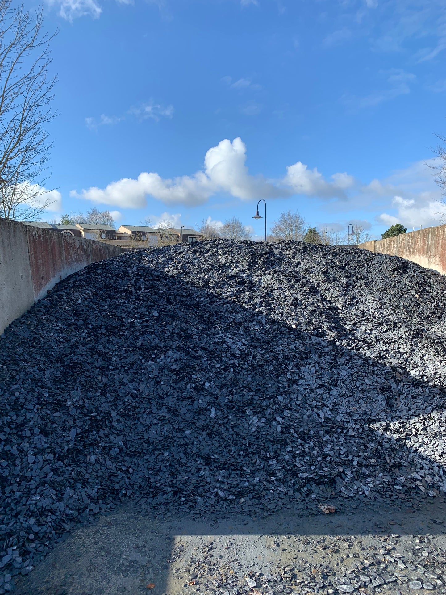 Copeaux d'ardoise noire calibre 10/50 mm