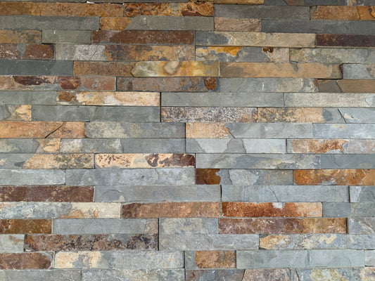 Placa mur Ardoise multicolore - Panneaux de Parement Intérieur