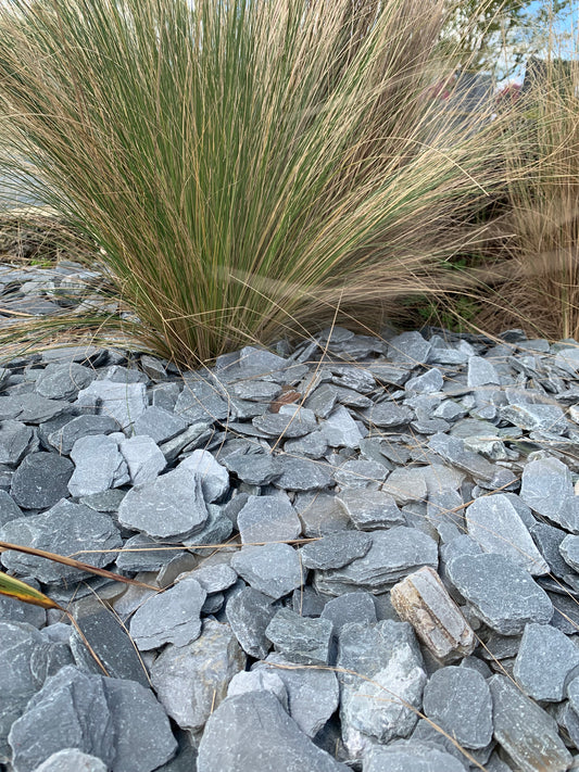 Copeaux d'ardoise bleu/verte calibre 30/60 mm