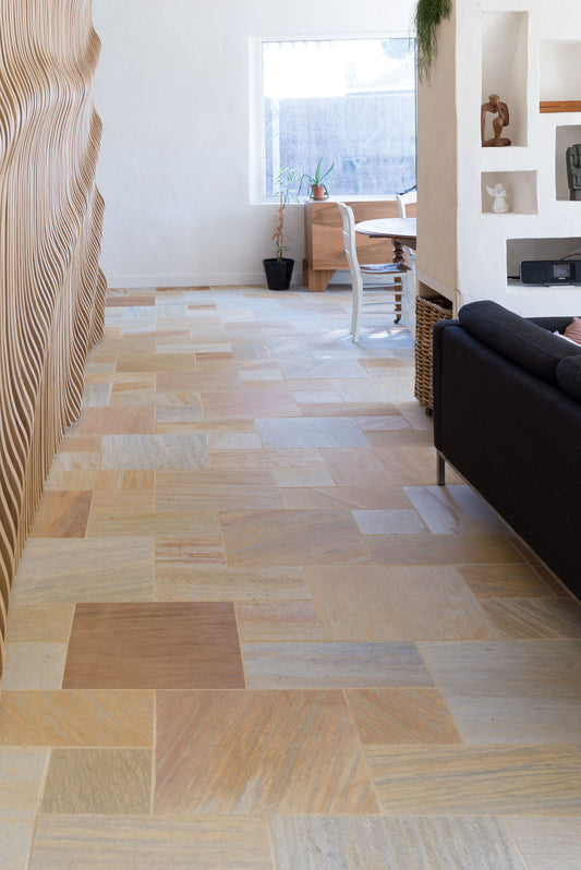 Quartzite SAO Tome Provence Jaune/Blanc